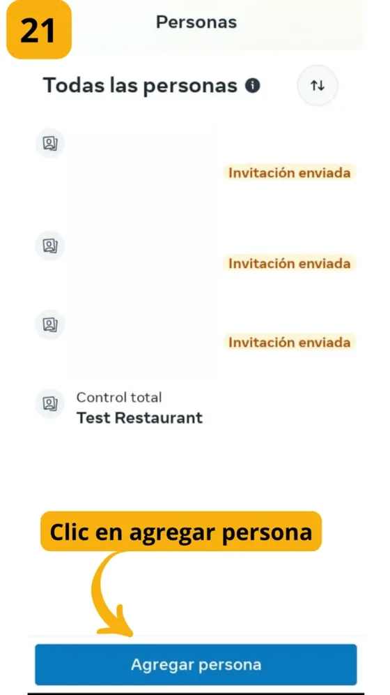 Agregar persona